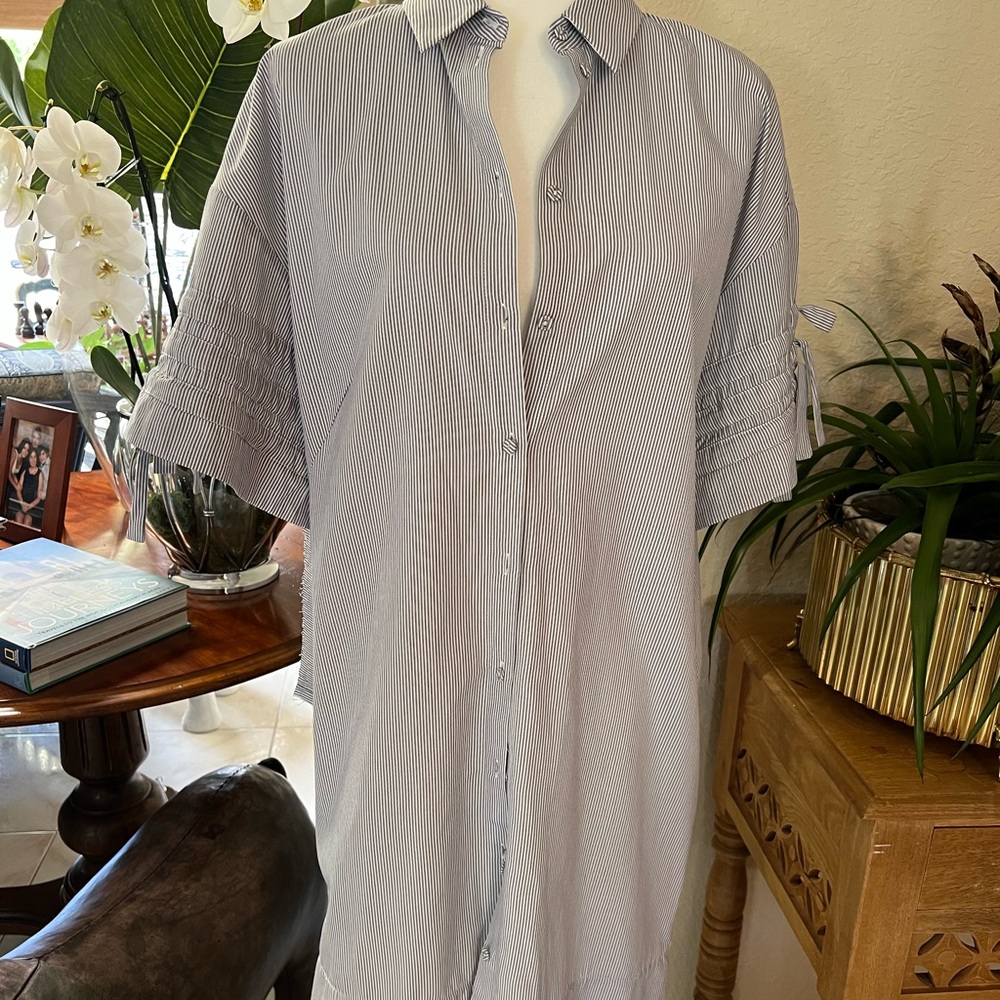 Victoria Beckham Striped cotton dress